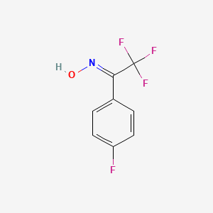 molecular formula C8H5F4NO B8184998 (NE)-N-[2,2,2-trifluoro-1-(4-fluorophenyl)ethylidene]hydroxylamine 