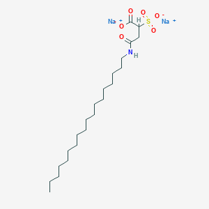 molecular formula C22H41NNa2O6S B081850 4-(十八烷基氨基)-4-氧代-2-磺酸丁酸二钠 CAS No. 14481-60-8