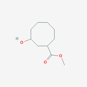 molecular formula C10H18O3 B8185005 3-Hydroxy-cyclooctanecarboxylic acid methyl ester 