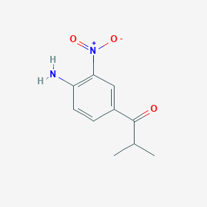 molecular formula C10H12N2O3 B8185009 1-(4-Amino-3-nitrophenyl)-2-methyl-1-propanone 