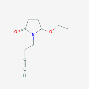 molecular formula C10H15NO2 B8185015 1-(But-3-yn-1-yl)-5-ethoxypyrrolidin-2-one 