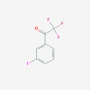 molecular formula C8H4F3IO B8185028 2,2,2-Trifluoro-1-(3-iodophenyl)ethan-1-one 
