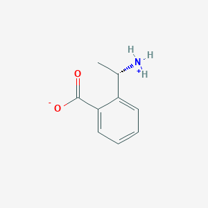 molecular formula C9H11NO2 B8185111 2-[(1S)-1-azaniumylethyl]benzoate 