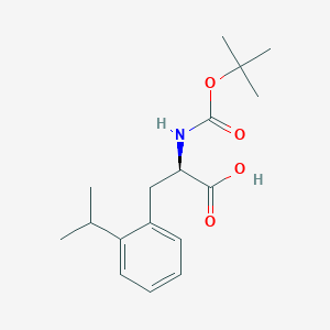 molecular formula C17H25NO4 B8185140 (R)-2-Boc-amino-3-(2-isopropyl-phenyl)-propionic acid 