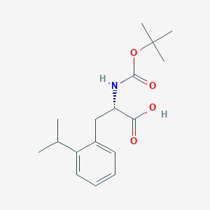 molecular formula C17H25NO4 B8185147 (S)-2-Boc-amino-3-(2-isopropyl-phenyl)-propionic acid 