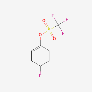 molecular formula C7H8F4O3S B8185168 (4-Fluorocyclohexen-1-yl) trifluoromethanesulfonate 