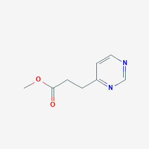 molecular formula C8H10N2O2 B8185181 Methyl 3-(pyrimidin-4-yl)propanoate 