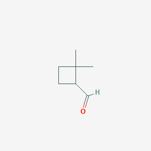 molecular formula C7H12O B8185197 2,2-Dimethylcyclobutane-1-carbaldehyde 
