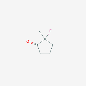 molecular formula C6H9FO B8185198 2-Fluoro-2-methylcyclopentanone 