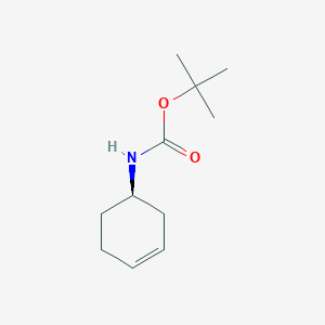molecular formula C11H19NO2 B8185245 tert-Butyl (R)-cyclohex-3-en-1-ylcarbamate 