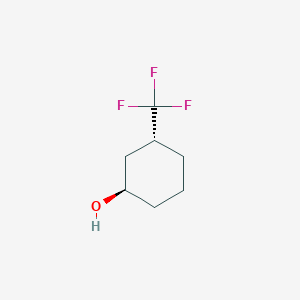 molecular formula C7H11F3O B8185261 trans-3-Trifluoromethyl-cyclohexanol 