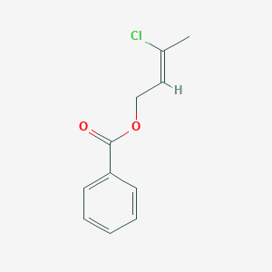 molecular formula C11H11ClO2 B8185274 Benzoic acid 3-chloro-but-2-enyl ester 