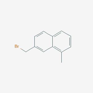 molecular formula C12H11Br B8185278 7-(Bromomethyl)-1-methylnaphthalene 