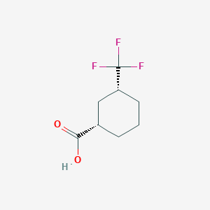 molecular formula C8H11F3O2 B8185315 (1S,3R)-3-Trifluoromethyl-cyclohexanecarboxylic acid 