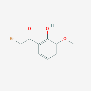 molecular formula C9H9BrO3 B8185317 2-Bromo-1-(2-hydroxy-3-methoxy-phenyl)-ethanone 