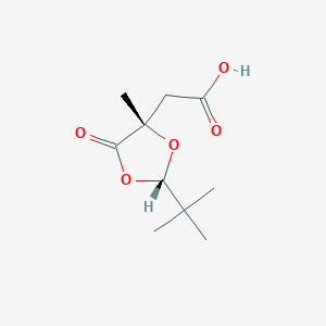 2-((2S,4S)-2-(tert-Butyl)-4-methyl-5-oxo-1,3-dioxolan-4-yl)acetic acid