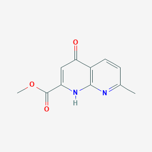 7-Methyl-4-oxo-1,4-dihydro-[1,8]naphthyridine-2-carboxylic acid methyl ester