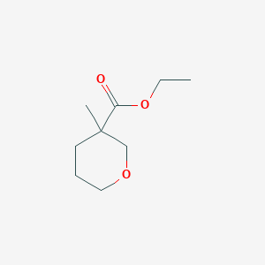 molecular formula C9H16O3 B8185470 3-Methyl-tetrahydro-pyran-3-carboxylic acid ethyl ester 