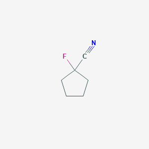 molecular formula C6H8FN B8185530 1-Fluoro-cyclopentanecarbonitrile 