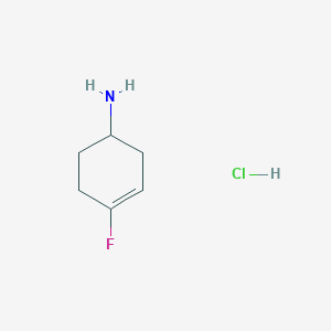 molecular formula C6H11ClFN B8185556 4-Fluoro-cyclohex-3-enylamine hydrochloride 