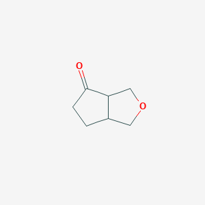 molecular formula C7H10O2 B8185569 Hexahydro-cyclopenta[c]furan-4-one 