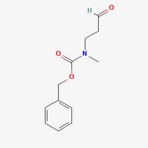 molecular formula C12H15NO3 B8185574 Benzyl methyl(3-oxopropyl)carbamate 