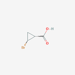 molecular formula C4H5BrO2 B8185597 cis-2-Bromo-cyclopropanecarboxylic acid 