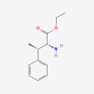molecular formula C12H17NO2 B8185627 Ethyl (2R,3S)-2-amino-3-phenylbutanoate 