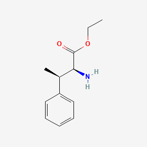 molecular formula C12H17NO2 B8185632 Ethyl (2S,3R)-2-amino-3-phenylbutanoate 