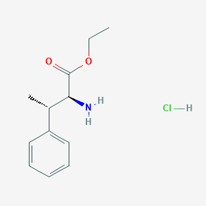 molecular formula C12H18ClNO2 B8185650 Ethyl (2S,3S)-2-amino-3-phenylbutanoate hydrochloride 
