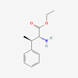 molecular formula C12H17NO2 B8185657 Ethyl (2R,3R)-2-amino-3-phenylbutanoate 