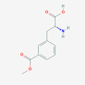 molecular formula C11H13NO4 B8185678 (R)-2-Amino-3-(3-(methoxycarbonyl)phenyl)propanoic acid 