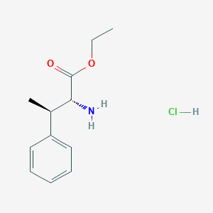 molecular formula C12H18ClNO2 B8185758 Ethyl (2R,3R)-2-amino-3-phenylbutanoate hydrochloride 