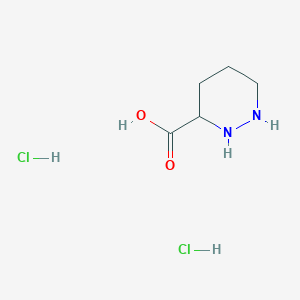 molecular formula C5H12Cl2N2O2 B8185818 Hexahydropyridazine-3-carboxylic acid dihydrochloride 