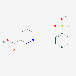 molecular formula C12H18N2O5S B8185821 1,2-Diazinane-3-carboxylic acid tosylate 
