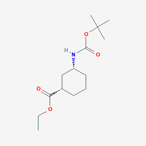 cis-3-tert-Butoxycarbonylamino-cyclohexanecarboxylic acid ethyl ester