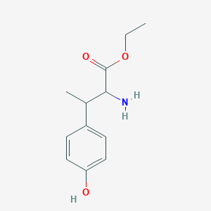 molecular formula C12H17NO3 B8185925 Ethyl 2-amino-3-(4-hydroxyphenyl)butanoate 