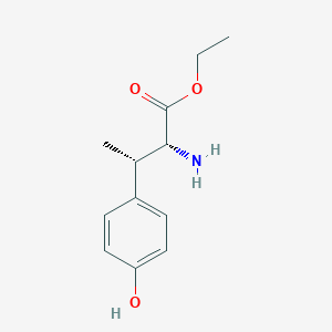 molecular formula C12H17NO3 B8185933 (2R,3S)-2-Amino-3-(4-hydroxy-phenyl)-butyric acid ethyl ester 