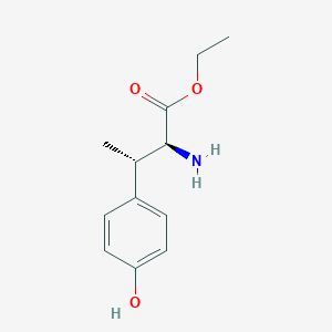 molecular formula C12H17NO3 B8185942 (2S,3S)-2-Amino-3-(4-hydroxy-phenyl)-butyric acid ethyl ester 