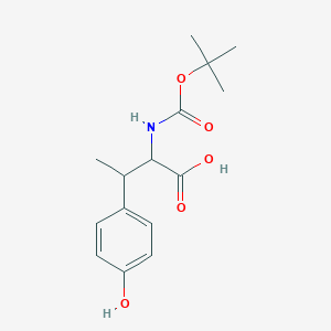 molecular formula C15H21NO5 B8185944 2-Boc-amino-3-(4-hydroxy-phenyl)-butyric acid 