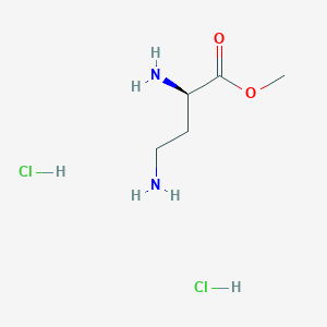 molecular formula C5H14Cl2N2O2 B8185999 (R)-2,4-Diamino-butyric acid methyl ester dihydrochloride 