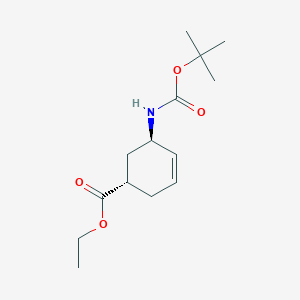 trans-5-Boc-amino-cyclohex-3-enecarboxylic acid ethyl ester