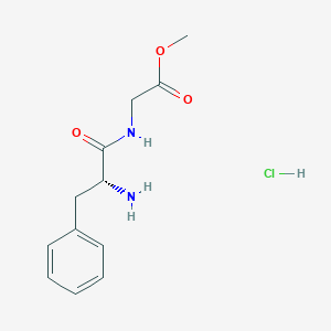 molecular formula C12H17ClN2O3 B8186021 H-D-Phe-Gly-OMe hydrochloride 