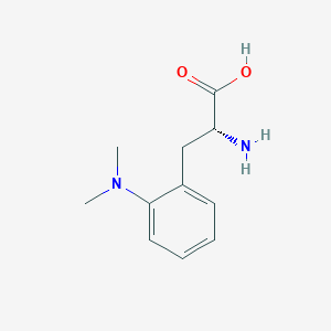 molecular formula C11H16N2O2 B8186066 (R)-2-Amino-3-(2-(dimethylamino)phenyl)propanoic acid 