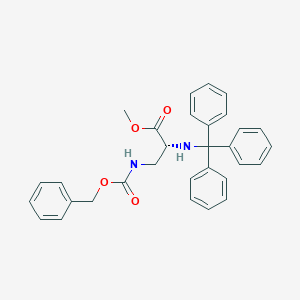 molecular formula C31H30N2O4 B8186074 (R)-3-Benzyloxycarbonylamino-2-(trityl-amino)-propionic acid methyl ester 