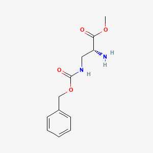 molecular formula C12H16N2O4 B8186081 (R)-2-Amino-3-Cbz-amino-propionic acid methyl ester 