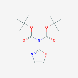 molecular formula C13H20N2O5 B8186158 N, N-diBoc-Oxazol-2-ylamine 