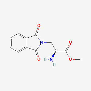 molecular formula C12H12N2O4 B8186172 (S)-2-Amino-3-(1,3-dioxo-1,3-dihydro-isoindol-2-yl)-propionic acid methyl ester 