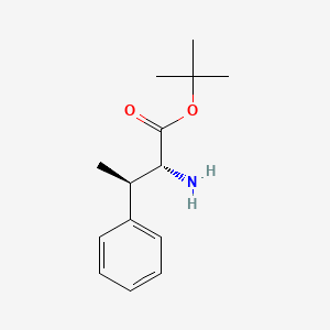 molecular formula C14H21NO2 B8186289 (2R,3R)-2-Amino-3-phenyl-butyric acid tert-butyl ester 