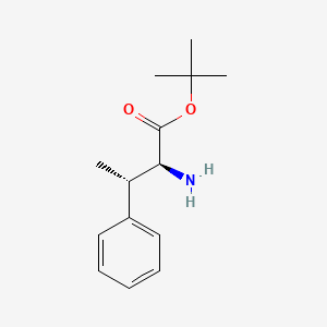 molecular formula C14H21NO2 B8186296 (2S,3S)-2-Amino-3-phenyl-butyric acid tert-butyl ester 